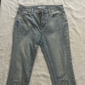 Old Navy- Girls Blue Rockstar Supper Skinny High Rise Jeggings